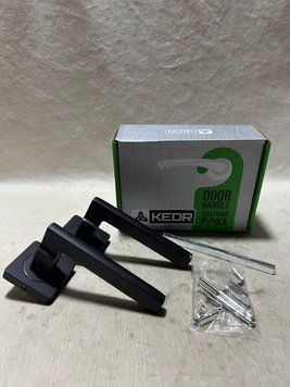 Дверна ручка KEDR HRoz-06.180-AL-Black Mat 32231 фото